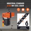 VEVOR 1100 lbs Electric Chain Hoist 15 FT Lifting Height,120V Electric Hoist, Single Phase Overhead Crane with G100 Chain,10 ft Wired Remote Control - 4 of 4