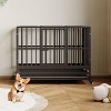 Acekool 42" Heavy-Duty Dog Crate - Double Door & Locking Wheels - 2 of 4