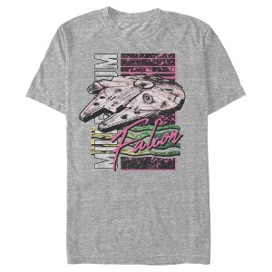 Men's Star Wars Millennium Falcon 80's Style T-Shirt - 1 of 4