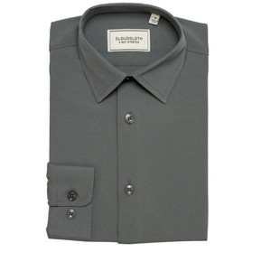 Adam Baker Boy's Regular Fit 4-Way Stretch Long Sleeve Solid Dress Shirt - Colors - 1 of 2