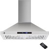 30 in Stainless Steel Kitchen Range Hood with 450 CFM, 3 Speed Exhaust, Touch, Gesture Control, LED Light, Convertible Duct/Ductless - 3 of 4