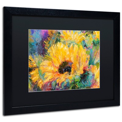 Trademark Fine Art -Richard Wallich 'Blue Sunflowers' Multi Panel Art Set