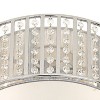 Possini Euro Design Modern Ceiling Light Flush Mount Fixture 15 3/4" Wide Chrome Crystal Strands Silver Silk Drum Shade for Bedroom Living Room House - 4 of 4