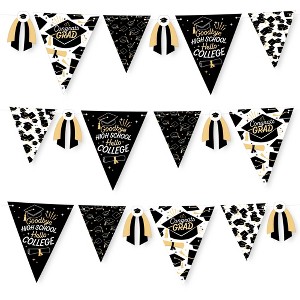 Big Dot of Happiness 30 Piece Hello College - Graduation Party Pennant Triangle Banner - 1 of 4
