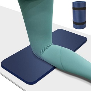 Yoga Knee Pad, 0.8inch Thick Support Cushion Mat for Knee Elbow Wrist Pain Relief, with Carry Strap - 1 of 4