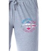 Jaws Womens' Amity Island Surf Logo Distressed  Sleep Pajama Pants Grey - 2 of 3