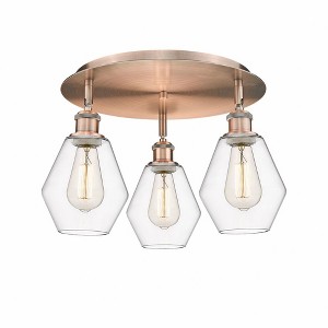 Cindyrella - 3 Light Flush Mount In Industrial Style-10 Inches Tall and 17.75 Inches Wide - 1 of 1