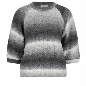 Women's Gradient Cable Knit Sweater - ESQUALO - 1 of 2