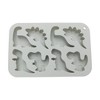 Unique Bargains Candy Moulds 8-Cavity Dinosaur Candy Mould Hand Wash 7.4"x4.92"x0.91" 1 Pc - 3 of 4