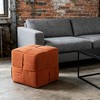 PAGED Square Ottoman Contemporary Corduroy Ottoman Foot Rest with High Resilience Foam, Foot Stool for Entryway, Living Room - 4 of 4