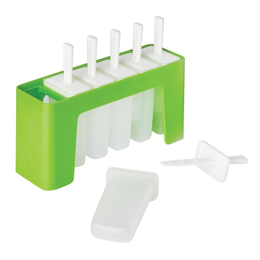 Photos - Barware Tovolo Set of 6 Groovy Pop Molds Spring Green: Plastic, Dishwasher-Safe, 3.4 oz Capacity, Freezer Safe, 10.5" x 4" x 5.5"