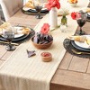 Design Imports  Handloomed  Chevron Jacquard Fringe Table Runner, Honey Gold, 15X72" - 4 of 4