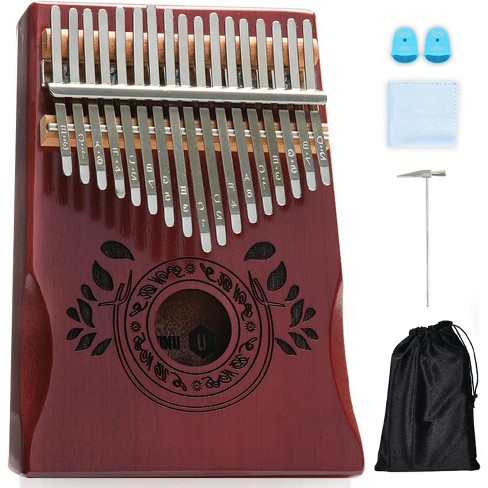 UNOKKI 17 Key Kalimba Thumb Piano For Adults & Kids, Cherry