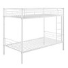 NicBex Twin Over Twin Bunk Bed with Safety Guardrail,Metal Twin Loft Bed with Ladder and Converts to 2 Beds,Noise Reduced Bunk Beds for Bedroom - 2 of 4
