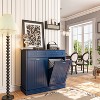 40 in. W x 14 in. D x 36 in. H Ready to Assemble Floor Base Tilt-Out Trash Kitchen Cabinet with 2-Drawer - 4 of 4