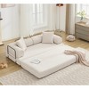 NicBex Oversized Upholstered Floor Sofa Bed with Convertible Folding Design,2-Seater Futon Couch Sleeper Sofa for Living Room,Bedroom - 3 of 4