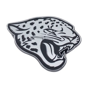 NFL Jacksonville Jaguars 3D Chrome Metal Emblem - 1 of 3