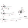 Elegant Lighting Sofia 4-Piece Bathroom Hardware Set in Chrome - 2 of 4