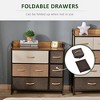 Gulches 7-Drawer Fabric Dresser - 3-Tier Storage, Steel Frame, Maple Wood Top, Anti-Toppling, 31.5"W?¨¢11.5"D?¨¢31"H - 3 of 4