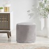 Gwinnett Modern Velveteen Cylinder Pouf - Christopher Knight Home - 2 of 4