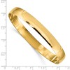 Black Bow Jewelry 8mm 14k Yellow Gold Solid Polished Half-Round Slip-On Bangle Bracelet - 4 of 4