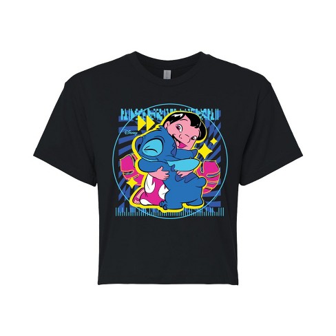 Women's - Disney - Lilo & Stitch Cropped Graphic T-Shirt - image 1 of 4