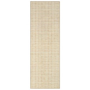Indoor Modern Checkered Non Slip Living Room Rugs, Washable Soft Ultra Thin Plaid Bedroom Carpet for Home Decor - 1 of 4