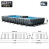 INTEX 26373EH Ultra XTR Deluxe Rectangular Above Ground Swimming Pool Set: 32ft x 16ft x 52in – Includes 2800 GPH Sand Filter Pump – SuperTough - 3 of 4