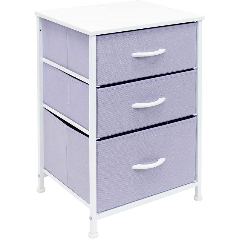 Sorbus 3  Drawers - Steel Frame, Wood Top & Easy Pull Fabric Bins - Perfect for Home, Bedroom, Office & College Dorm, 1 of 9