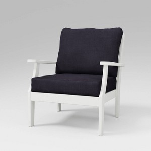 POLYWOOD Braxton Deep Seating Outdoor Patio Club Chair - 1 of 3