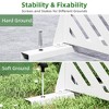 47-inches W x 72-inches H White Galvanized Sheet Screen Outdoor and lndoor Divider for Balcony Patio Garden Room Divider ( Parallel 01) - 4 of 4