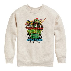 Boys' - Teenage Mutant Ninja Turtles - Battle Tycoon Group Graphic Long Sleeve Fleece Sweatshirt - 1 of 4