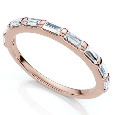 Pompeii3 1/2Ct Baguette Diamond Anniversary Stackable Band 14k Gold or Platinum Lab Created