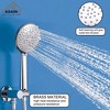 CASAINC 5-Spray Patterns 9.5 in. Wall Mount Dual Shower Heads in Spot Resist - 4 of 4