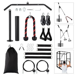 Pulley System, Home Gym Pulley - Cable Pulley Attachments for LAT Pulldown, Biceps, Triceps, Arm Workouts Fitness Equipment - 1 of 4