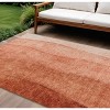 Red Copper And Terra Cotta Ombre Washable Indoor Outdoor Area Rug - 2 of 4