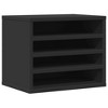 vidaXL Desk Organiser Black 14.2x10.2x11.6" Engineered Wood - 2 of 4