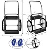NAYSAYE Hand Truck Dolly Dual Tank Cart Durable Design for Smooth Cylinder Transport and Easy Mobility, Black, 21.5"*47.3"*28" - 3 of 4