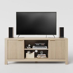 Tv Stand for 65'' Entertainment Center with Cabinets Open Shelves Media Console Table - 1 of 4
