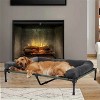 Portable Large Elevated Dog Bed with Removable Bolster & Durable Metal Frame for Camping Travel Outdoor Indoor Use Pets up to 88lbs - 2 of 4