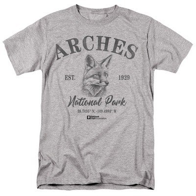 Arches National Park Kit Fox Icon Adult T-Shirt Athletic Heather