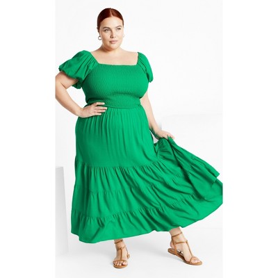 Women's Plus Size Dylan Skirt - green | CITY CHIC