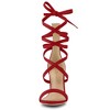 Allegra K Women's Open Toe Strappy Lace Up Stiletto High Heel Sandals - 2 of 4