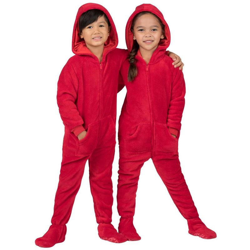 Footed Pajamas - Family Matching - Heatwave Hoodie Chenille Onesie For Boys, Girls, Men and Women | Unisex, 1 of 6
