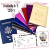 Generic Chrome Passport Cover Vaccine Card Holder Combo, Passport Holder - 2 of 4
