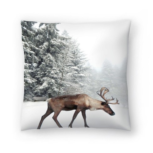 Moose throw outlet pillow