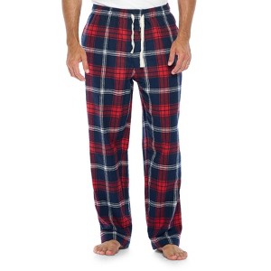 Ashford & Brooks Mens Super Soft Flannel Plaid Pajama Sleep Pants - 1 of 4