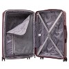 DUKAP Airley Lightweight Hardside Carry On Spinner Suitcase - Wine - 4 of 4