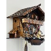 One Day Musical Cuckoo Clock Cottage – 13" Man Chopping Wood & Waterwheel – Traditional Design By River City Clocks - 4 of 4
