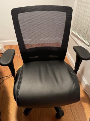 High Back Leather Plus Chair Black - Boss Office Products : Target